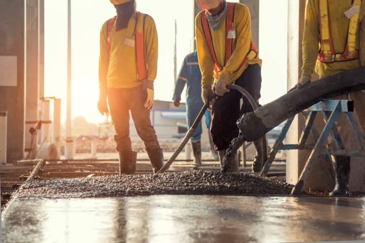 concrete pouring